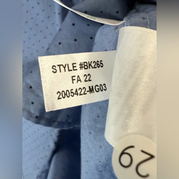 J. Crew Men’s XL Slim Flex Washed Stretch Shirt Blue Polka Dot Button Down NWT - Picture 8 of 10